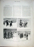 Original Old Antique Print Snow Effect On North West Frantier 1898 India 19th