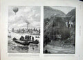 Old Antique Print Military Ballooning Germany 1898 Railway Making Africa 19th