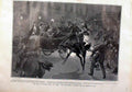Original Old Antique Print Attempt On King Spain'S Life Paris 1905 20th Century