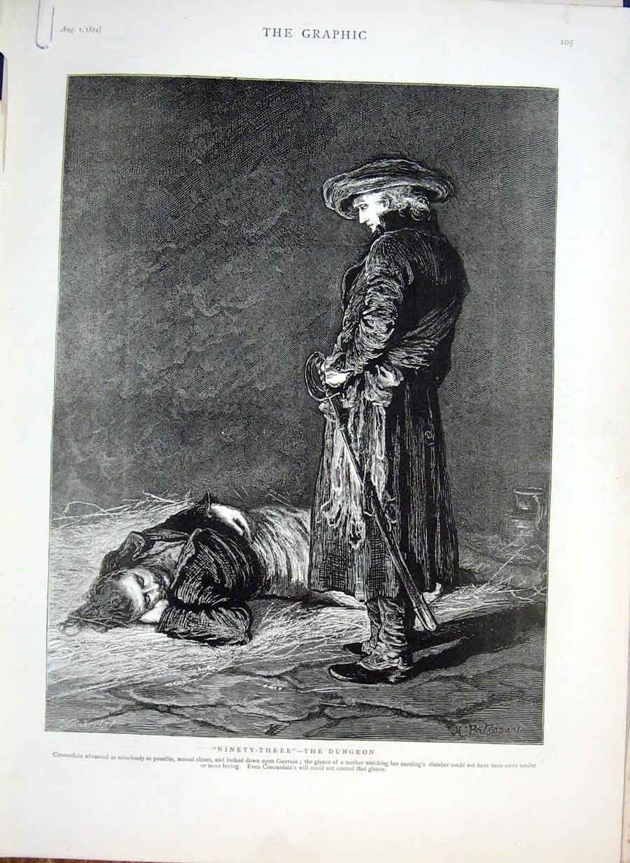 Original Old Antique Print 1874 Fine Art Book Illustrations 19th