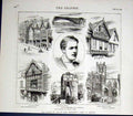 Original Old Antique Print Chester Views Coming Age Earl Grosvenor 1874 19th