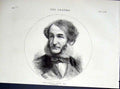 Original Old Antique Print Portrait J Laird 1874 Shipbuilder 19th