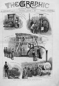 Original Old Antique Print Items At Patent Museum Kensington 1880 19th