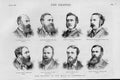 Original Old Antique Print 12 New Members House Commons 1880