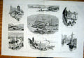 Original Old Antique Print Visit Prince & Princess Wales To Newcastle 1884 *2