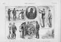 Original Old Antique Print Humours Coaling A Ship At Sea 1892 19th