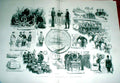 Original Old Antique Print Paying Off Day 1892 Man War Fine Art Ships Victorian