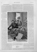 Original Old Antique Print Tourist West Highlands Scotland On Honeymoon 00BBB1