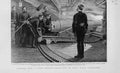 Original Old Antique Print 6" Breech Loading Gun On Hms Conqueror Ship
