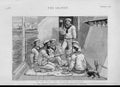 Original Old Antique Print Sailors On Black List No Grog No Tobacco Ship