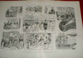 Original Old Antique Print Commissioning A Frigate In 1843 Ships Navy Victorian