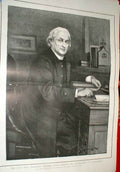 Old Antique Print Large Portrait Rev E Dward White Benson Archbishop Cant