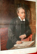 Original Old Antique Print Rosbery Speaking In House Lords