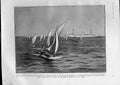 Original Old Antique Print Navy Sport Yacht Race King Portugal Cup Lagos 1905