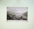 Original Old Antique Print 1824 View Bacharach Lake Mountains Finden 19th