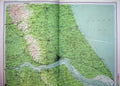 Old Antique Print England Atlas Hull Hornsea River Humber South Cave Sea