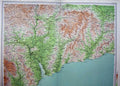 Old Antique Print Atlas England Exeter Honiton English Channel Sidmouth