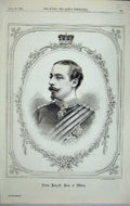 Original Old Antique Print Portrait Prince LeopDuke Albany Royal Family B