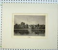 Old Antique Print C1820 Engraving Temple Berkshire Owen Williams Mansion 19th