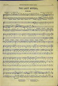 Original Old Antique Print Music Score Last Appeal Ballad Gordon Guylott 1850