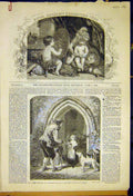 Original Old Antique Print Painting Infant Academy Reyns Hospitality Horsley