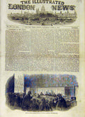 Original Old Antique Print House Commons Committee Room Railway 1853 Victorian