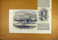 Original Old Antique Print Funchal Madeira Empress Coal-Tax Octroi Post 1853
