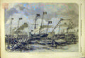 Original Old Antique Print 1855 Pelican Steam-Ship Dover Naval 19th