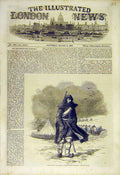 Original Old Antique Print 1855 Sentry 4Th-Chasseurs D'Afrique Sebastopol War