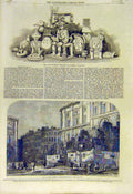 Antique Old Antique Print Mexican Antiquities Pall-Mall Buildings Threadneedle 01CCC0