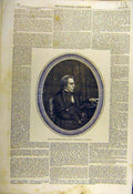 Original Old Antique Print 1857 Douglas-JerrPortrait Author Cakes-Ale Victorian