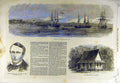 Old Antique Print 1857 Greytown St Juan Walker New-York British Consulate 19th