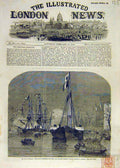 Original Old Antique Print Royal Marriage Prince William Antwerp Belgium 1858