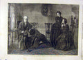 Original Old Antique Print Return-Prodigal Rankley Royal Academy Fine Art 1858