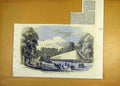 Original Old Antique Print Marquis Ailesbury Fete Tottenham Park Wiltshire 1858