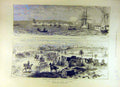Original Old Antique Print 1884 Souakim War Soudan Cavalry Reconnaisance 19th
