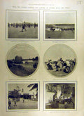 Old Antique Print 1900 Guards Gordons Lancers Modder-River Enslin Africa 20th