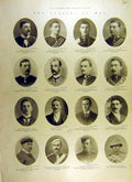 Original Old Antique Print 1900 Roll Honour Boer War Africa Officers Killed 20th