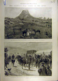 Original Old Antique Print 1900 Transvaal War Mooi-River Arundel Africa 20th