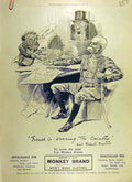 Original Old Antique Print 1900 Monkey Brand Soap Officer Lever Advert Victorian