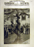 Original Old Antique Print 1900 Queen Holyhead Ireland Royal Visit Victorian