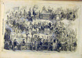 Original Old Antique Print 1853 Lord Mayor Show Sketches People 19th