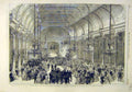 Original Old Antique Print English Volunteers Brussels Mayor London Ball 1866