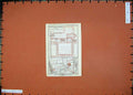 Original Old Antique Print 1909 Map Italy Plan Certosa Di Pavia Grande Chiostro