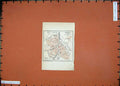 Original Old Antique Print 1909 Colour Map Street Plan Verdun Northern France