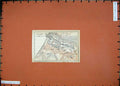 Original Old Antique Print Colour Map 1909 Northern France Fecamp Street Plan