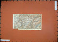 Original Old Antique Print 1909 Colour Map Northern France Salins Pontarliers