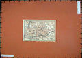 Original Old Antique Print 1909 Colour Map Street Plan Nevers Northern France