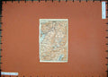 Old Antique Print 1907 Colour Map South France Allevard Concelin Baedeker 20th