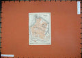 Original Old Antique Print 1909 Colour Map Italy Street Plan Mantova Superiore